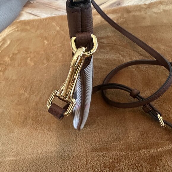 Burberry Peyton Crossbody house check brown adjustable strap - Picture 2 of 10